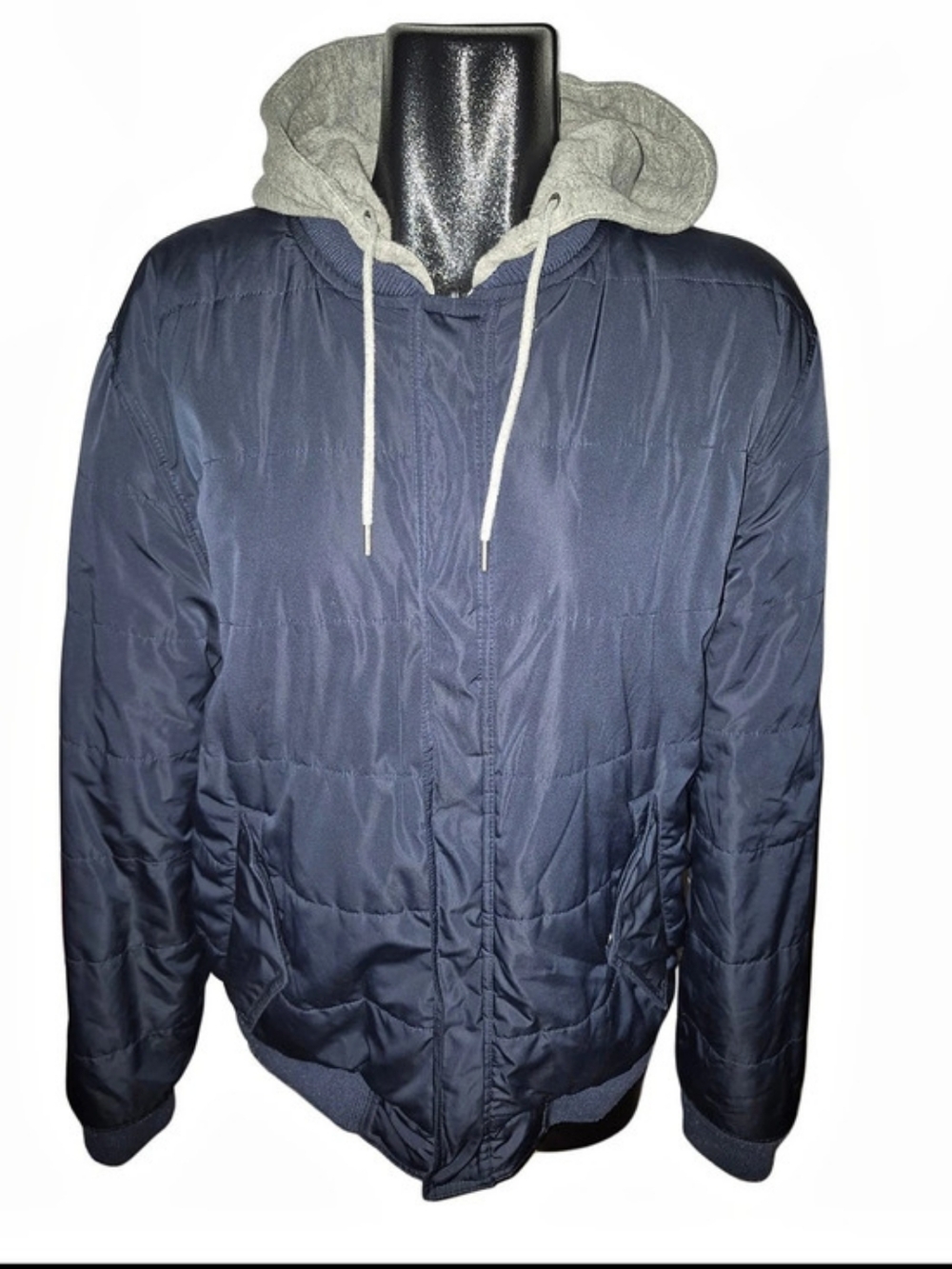 American Eagle Outfitters Men's Hooded Reversible Bomber Jacket Size Large